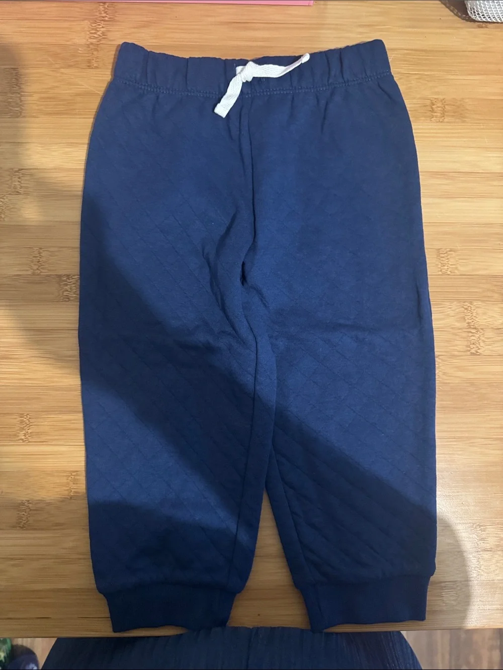Carter's Navy & Cream Striped Hooded Pajama Set with Quilted Pants